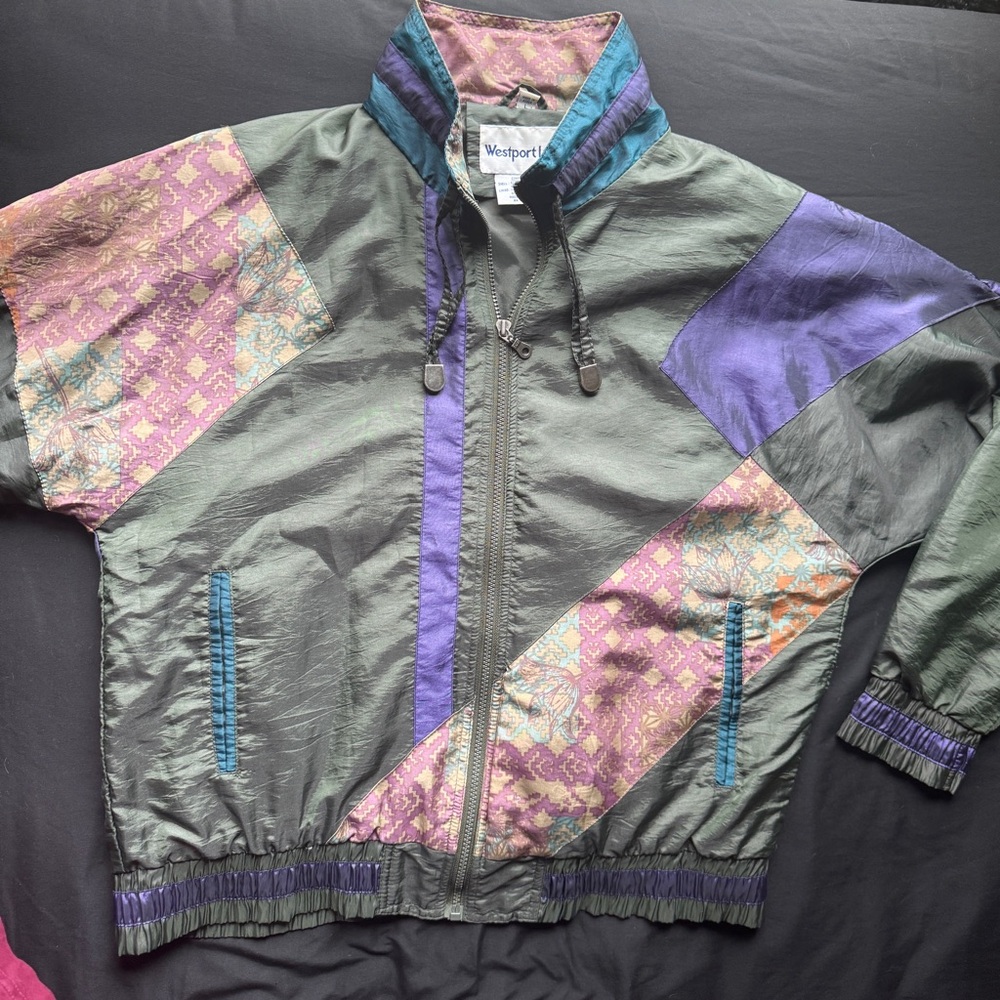 Multi-coloured vintage windbreaker